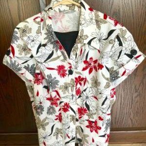 2 Piece Multi-Color Summer Blouse (3X)